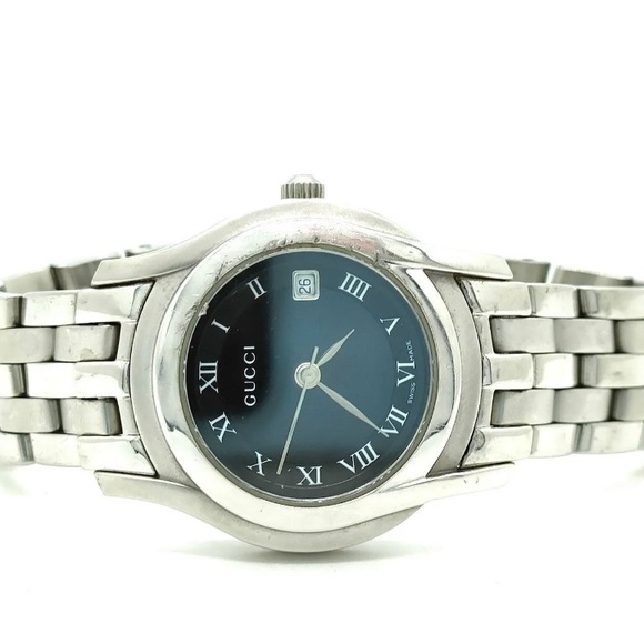 Gucci 5500L 27mm Women's Black X Silver - Picture 2 of 8